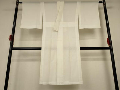 平和屋着物＊夏物 長襦袢 絽 白色 正絹 逸品 AABG3932jd