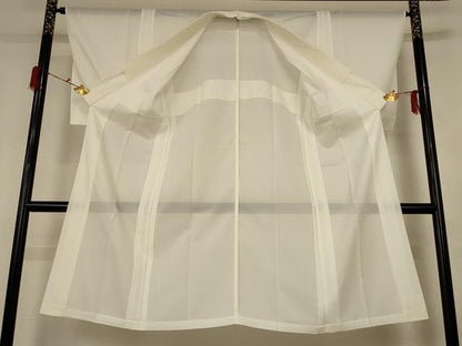 平和屋着物＊夏物 長襦袢 絽 白色 正絹 逸品 AABG3932jd