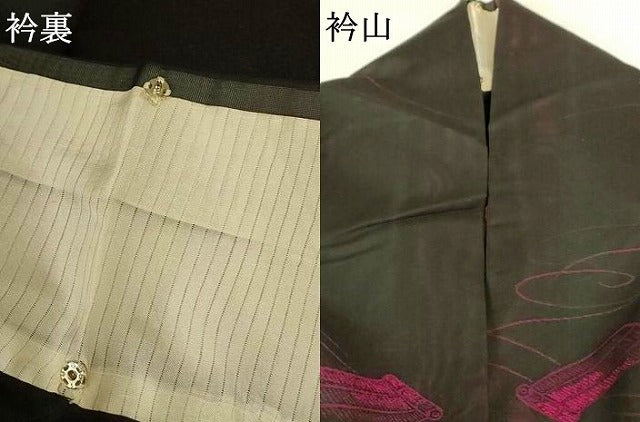 平和屋着物＊夏物 小紋 紗 巻物 正絹 逸品 AABG3938jd