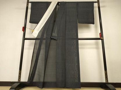 平和屋着物＊夏物 本場大島紬 夏大島 抽象文 正絹 逸品 AABG3939jd