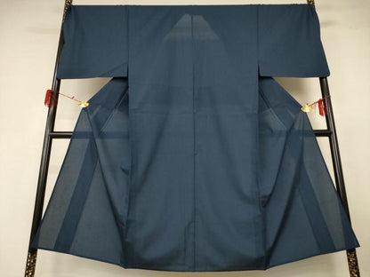 平和屋着物＊夏物 男性 紗紬 反端付き 正絹 逸品 AABG3944jd