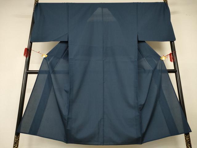 平和屋着物＊夏物 男性 紗紬 反端付き 正絹 逸品 AABG3944jd