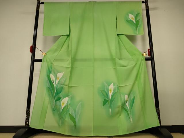 平和屋着物＊夏物　訪問着　絽　カラー　暈し染め　正絹　逸品　未使用　AABG3949jd