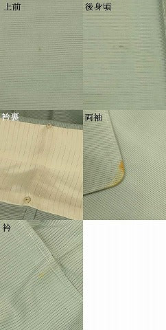 平和屋着物＊夏物 色無地 絽 千草鼠色 正絹 逸品 AABG3954jd