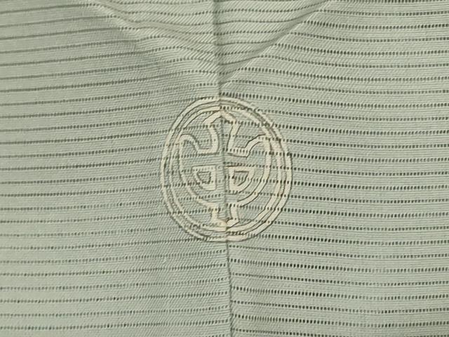 平和屋着物＊夏物 色無地 絽 千草鼠色 正絹 逸品 AABG3954jd