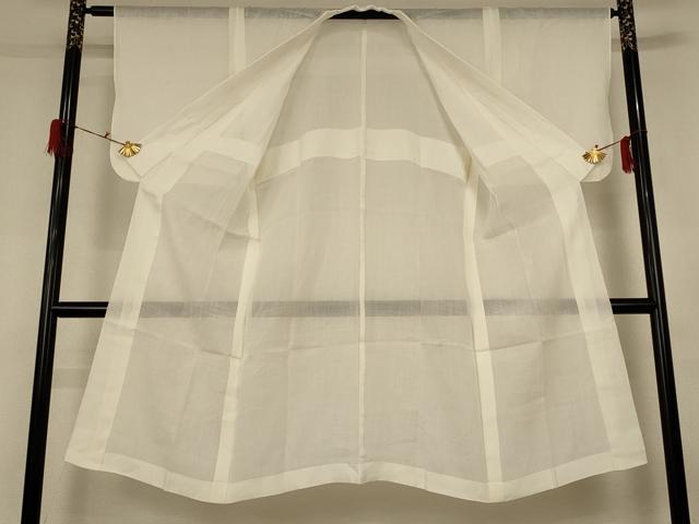 平和屋着物＊夏物　長襦袢　絽　鳥の子色　正絹　逸品　AABG3960jd