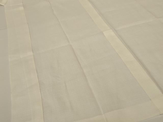 平和屋着物＊夏物　長襦袢　絽　鳥の子色　正絹　逸品　AABG3960jd