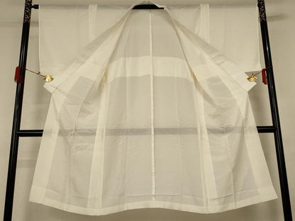 平和屋着物＊夏物 長襦袢 絽 鳥の子色 正絹 逸品 AABG3961jd