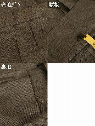 平和屋着物＊夏物 男性 行灯袴 霞文 正絹 逸品 AABG3974jd