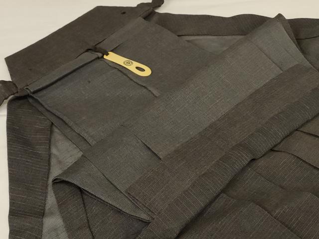 平和屋着物＊夏物 男性 行灯袴 霞文 正絹 逸品 AABG3974jd