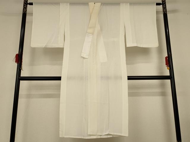 平和屋着物＊夏物 長襦袢 絽 象牙色 正絹 逸品 AABG3976jd