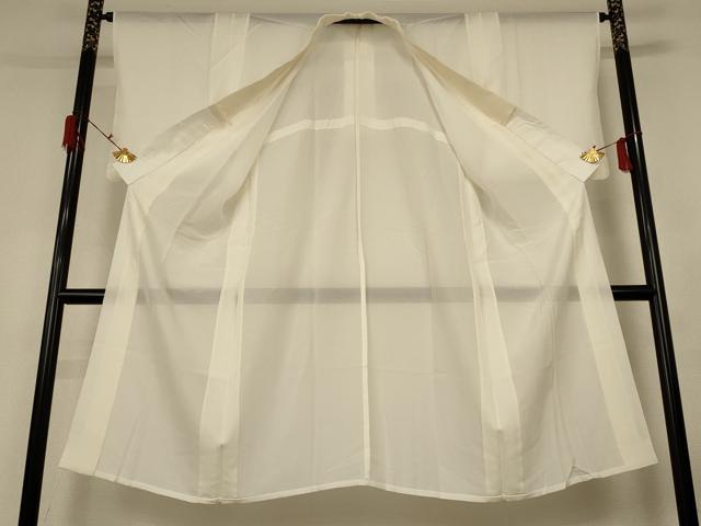平和屋着物＊夏物 長襦袢 絽 象牙色 正絹 逸品 AABG3976jd