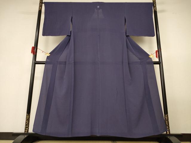 平和屋着物＊夏物 色無地 絽縮緬 褐色 正絹 逸品 AABG3987jd