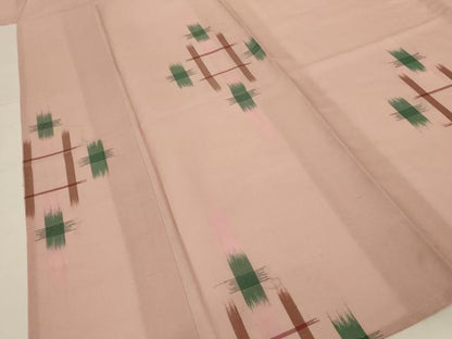 平和屋着物＊夏物 小紋 紗 絣文 洗える着物 AABG3999jd