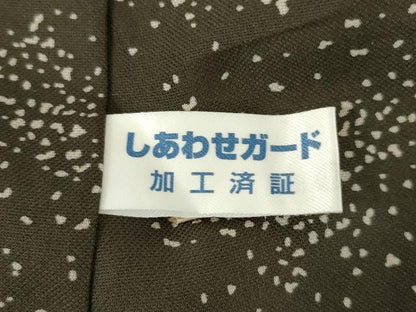 平和屋着物●お召　訪問着　雪輪間道　正絹　逸品　AABG4011ck