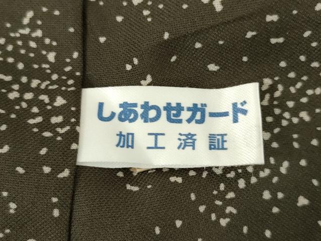 平和屋着物●お召　訪問着　雪輪間道　正絹　逸品　AABG4011ck
