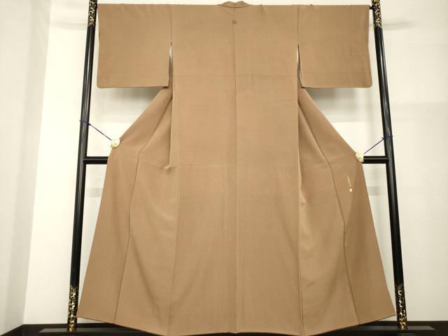 平和屋着物▼伝統工芸師 服部光擴 角通し 正絹 逸品 AABG4013ck
