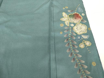 平和屋着物●訪問着　作家物　辻が花　舞花文　暈し染め　正絹　逸品　AABG4020ck