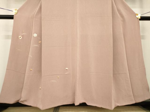 平和屋着物●訪問着　総駒刺繍　吹き寄せ文　金糸　鬼しぼ縮緬　正絹　逸品　AABG4025ck