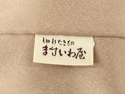 平和屋着物●訪問着　友禅　扇面花文　暈し染め　金彩　ますいわ屋扱い　正絹　逸品　AABG4038ck