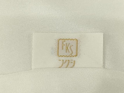 平和屋着物●松尾光琳　色留訪問着　刺繍　花鳥文　銀彩　正絹　逸品　AABG4040ck