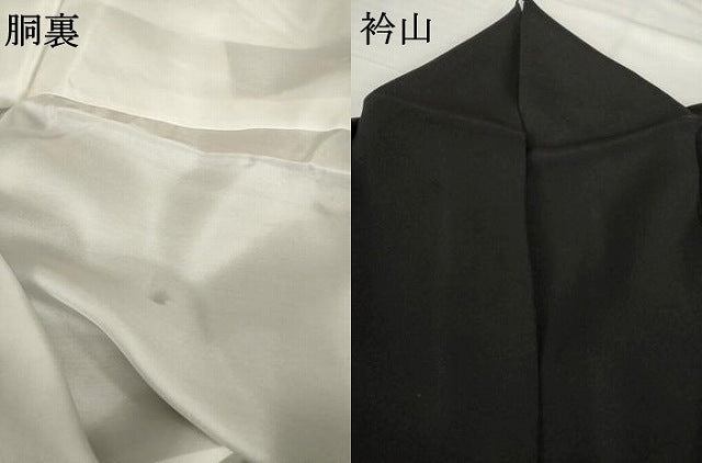 平和屋着物●訪問着　竹屋町刺繍　流水花丸文　黒地　金銀彩　さが美扱い　正絹　逸品　AABG4044ck