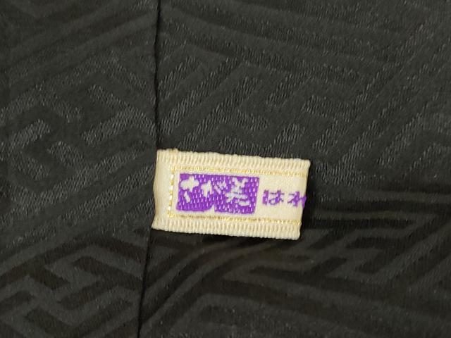 平和屋着物●訪問着　竹屋町刺繍　流水花丸文　黒地　金銀彩　さが美扱い　正絹　逸品　AABG4044ck