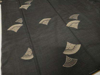 平和屋着物●本場大島紬　染大島　青海波　正絹　逸品　未使用　AABG4048ck