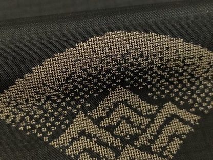 平和屋着物●本場大島紬　染大島　青海波　正絹　逸品　未使用　AABG4048ck