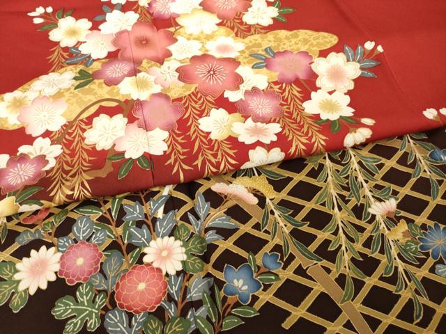 平和屋着物●豪華振袖　吉祥花籬文　暈し染め　正絹　逸品　AABG4055ck
