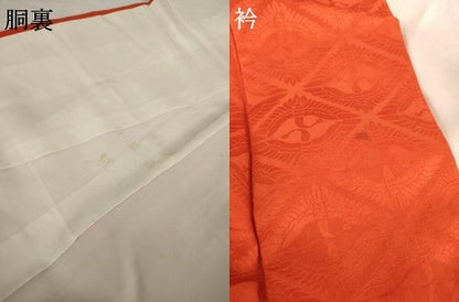 平和屋着物●豪華振袖　駒刺繍　絞り　舞花文　正絹　逸品　AABG4056ck