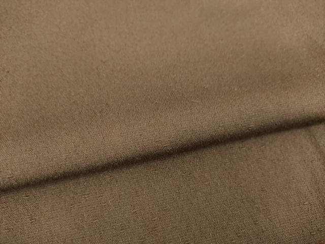 平和屋着物●男性　お召　色無地　赤墨色　正絹　逸品　AABG4060ck