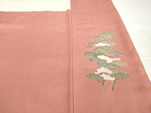 平和屋着物●訪問着　風景花文　暈し染め　正絹　逸品　AABG4061ck