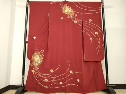 平和屋着物●こむさでもーど・COMME CA DU MODE　振袖　薬玉　正絹　逸品　AABG4067ck