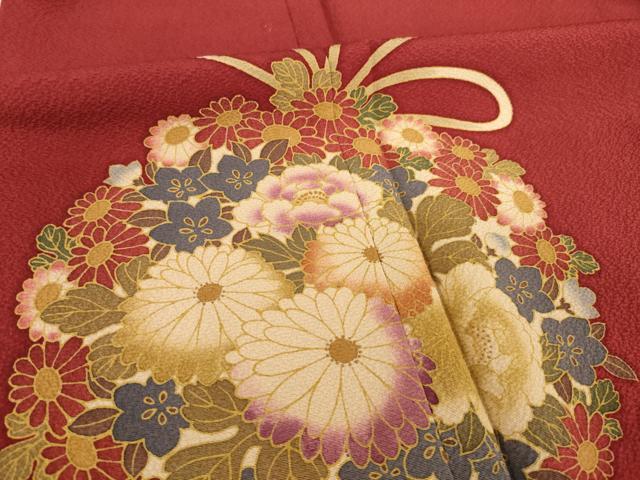平和屋着物●こむさでもーど・COMME CA DU MODE　振袖　薬玉　正絹　逸品　AABG4067ck