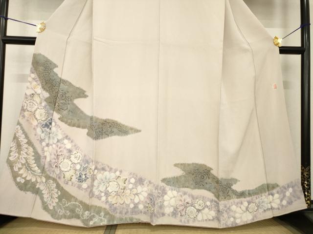 平和屋着物●十日町　名門　滝泰謹製　訪問着　辻が花　絞り　正絹　逸品　AABG4071ck