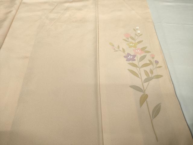 平和屋着物●訪問着　友禅　作家物　枝花文　正絹　逸品　AABG4073ck