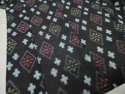 平和屋着物●久留米絣　単衣　綿　逸品　AABG4074ck