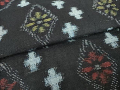 平和屋着物●久留米絣　単衣　綿　逸品　AABG4074ck