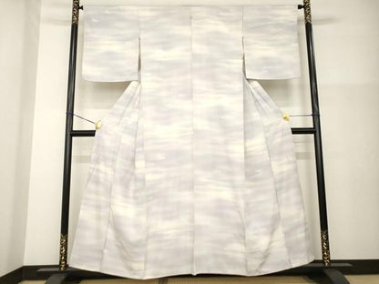 平和屋着物●上質な小紋　作家物　エ霞文　正絹　逸品　AABG4075ck