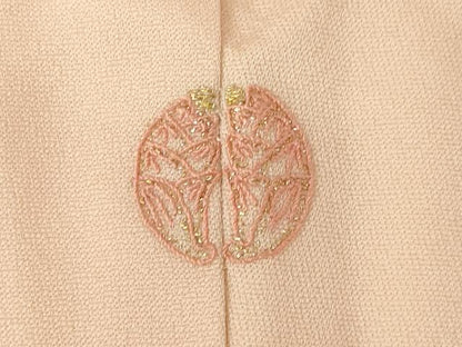 平和屋着物●訪問着　手描き　草花文　正絹　逸品　AABG4079ck