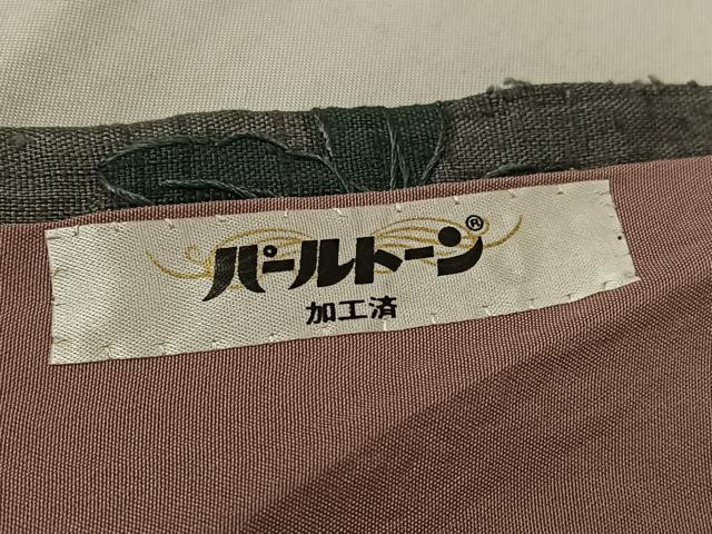 平和屋着物●上質な小紋　中国三大刺繍　汕頭刺繍　スワトウ刺繍　総刺繍　紬地　草花文　正絹　逸品　AABG4082ph
