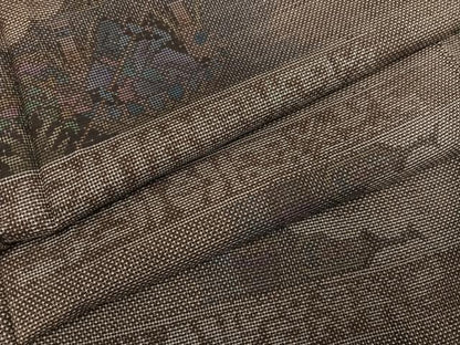 平和屋着物●本場大島紬　カタス7マルキ　人物文　正絹　逸品　未使用　AABG4086ph