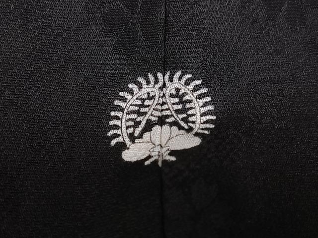 平和屋着物●訪問着　夜桜　黒地　金彩　正絹　逸品　AABG4095ph