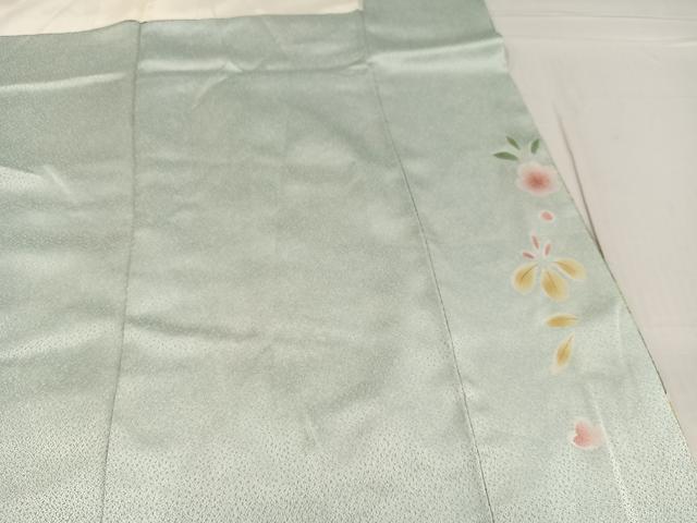 平和屋着物●訪問着　草花文　金彩　正絹　逸品　AABG4096ph