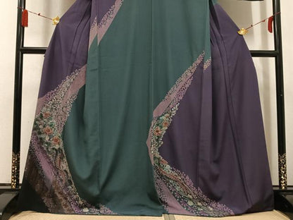 平和屋着物●訪問着　辻が花　金彩　正絹　逸品　AABG4108ph