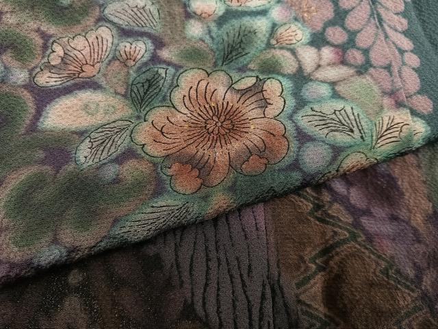 平和屋着物●訪問着　辻が花　金彩　正絹　逸品　AABG4108ph