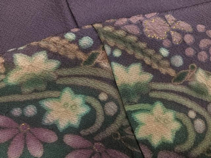 平和屋着物●訪問着　辻が花　金彩　正絹　逸品　AABG4108ph