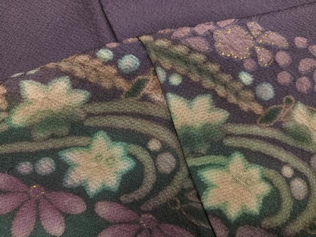 平和屋着物●訪問着　辻が花　金彩　正絹　逸品　AABG4108ph