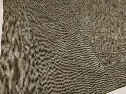 平和屋着物●上質な小紋　紬地　縞　暈し染め　正絹　逸品　AABG4116ph